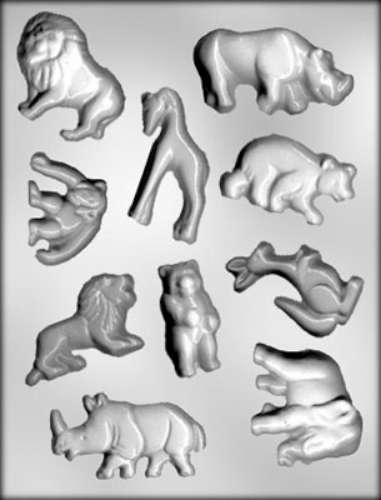 Zoo Animals Chocolate Mould - Click Image to Close